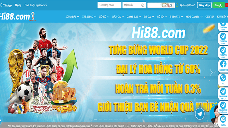 Hi88 – Nhà cái cá độ online uy tín châu Á